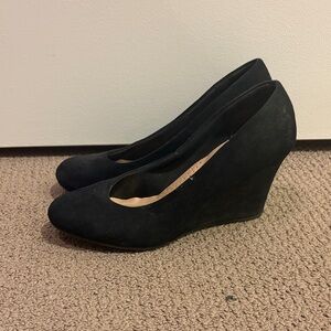 Dexflex Comfort Black Wedge Shoes